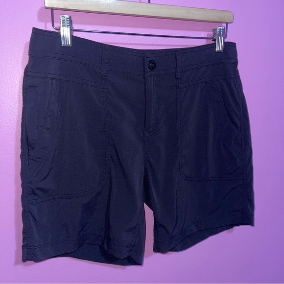 Prana Shorts Women’s‎ Size 10 US Charcoal Dark Grey Revenna Hiking Mid-Thigh - Picture 3 of 8
